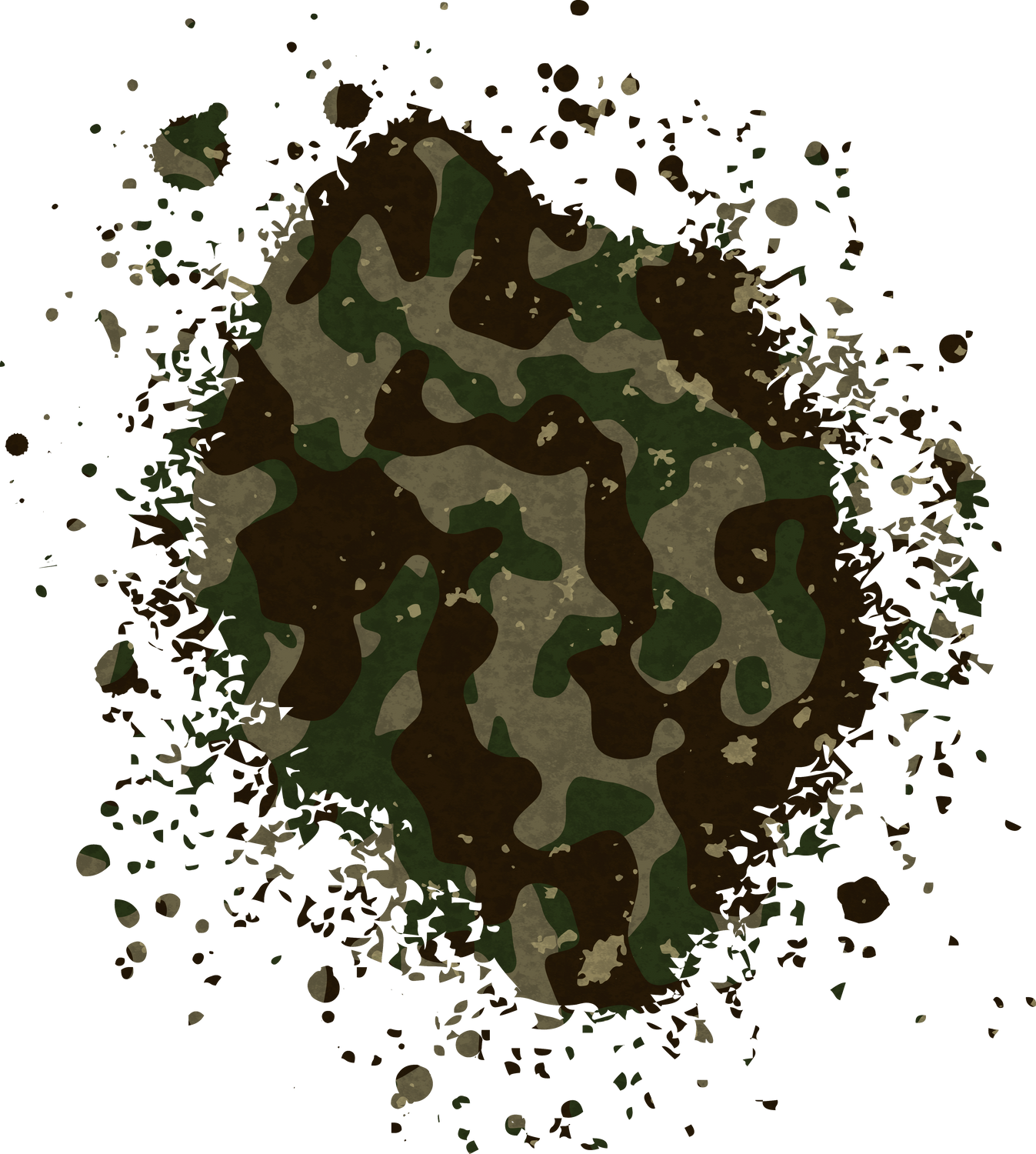 Camouflage Distressed Background.